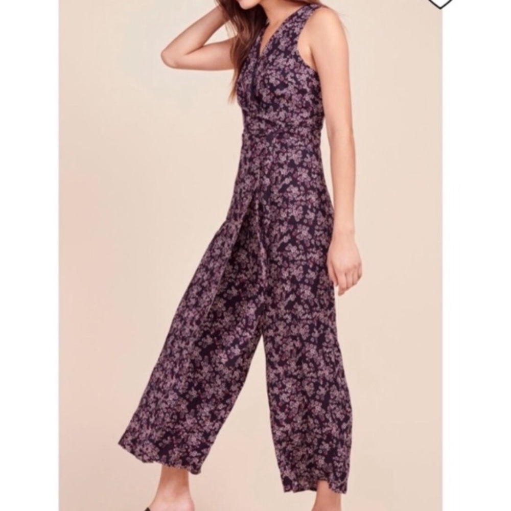 Jack BB Dakota Swish Swish Floral Wrap Jumpsuit